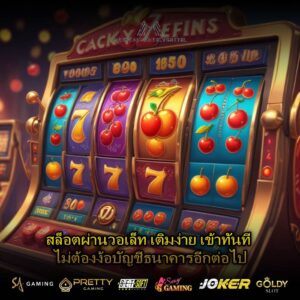 สล็อตผ่านวอเล็ท เติมง่าย เข้าทันที ไม่ต้องง้อบัญชีธนาคารอีกต่อไป